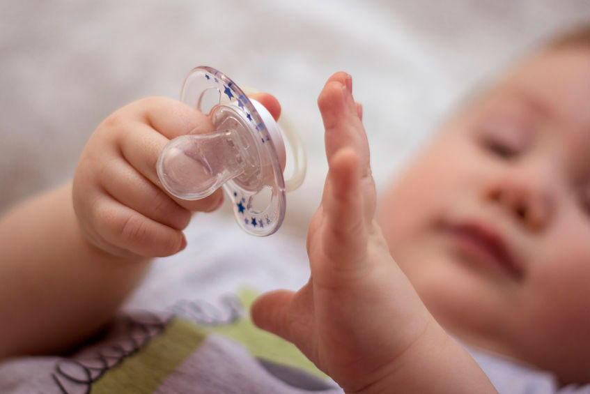 pacifier that you can put food in