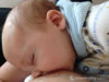 Baby breastfeeding to sleep